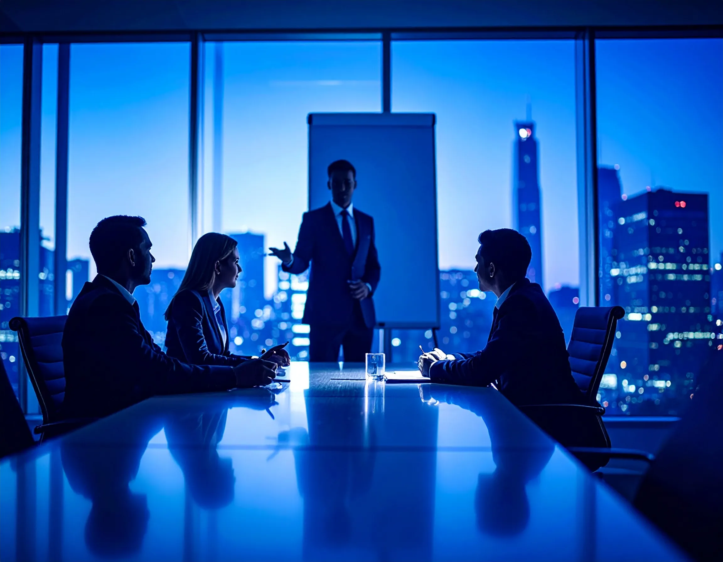 Company Formation. Business owners in a meeting.