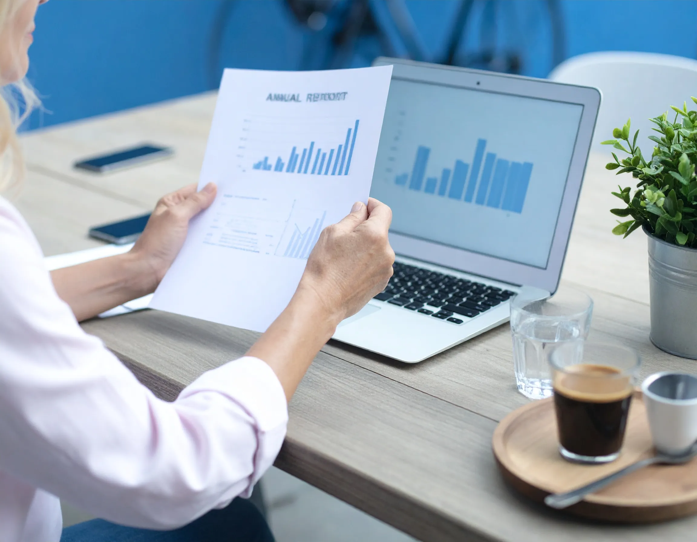 Sole Traders - A person doing business analytics.